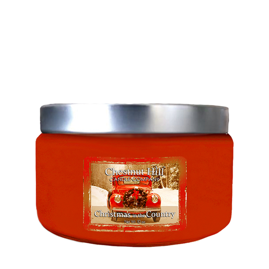 Christmas in the Country 10 oz silver lid