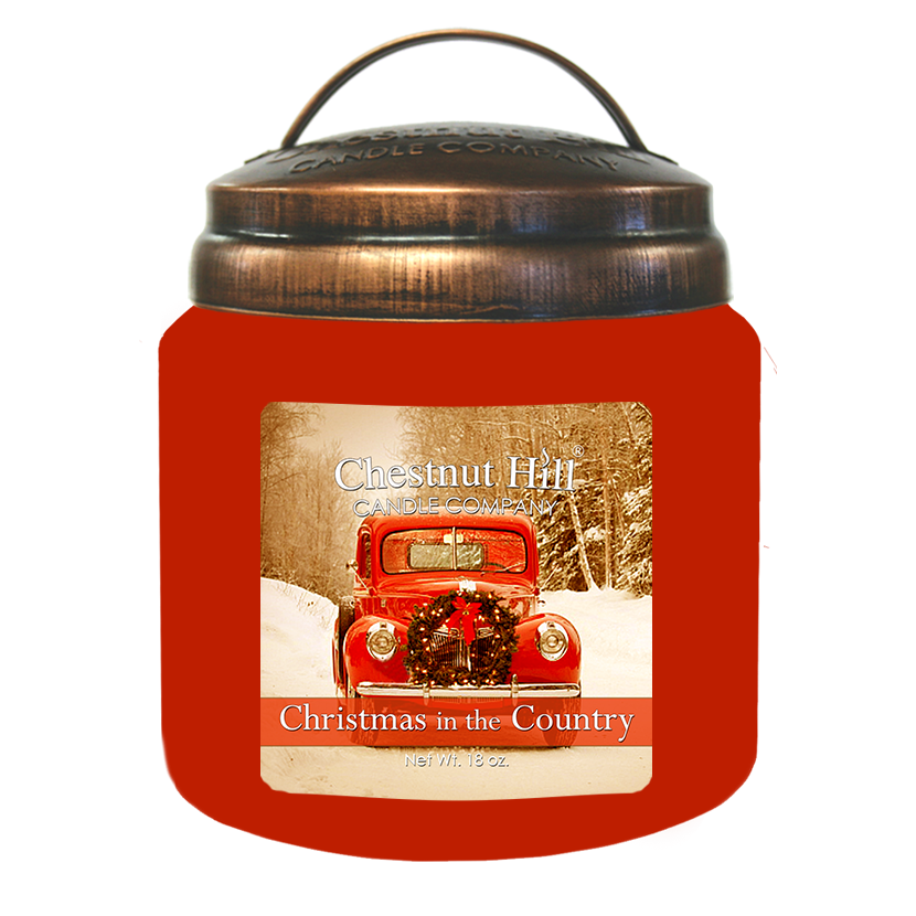 Christmas in the Country– 2 Wick 18 oz Soy Candle – Apple and Christmas in the Country– 2 Wick 18 oz Soy Candle – Apple and
