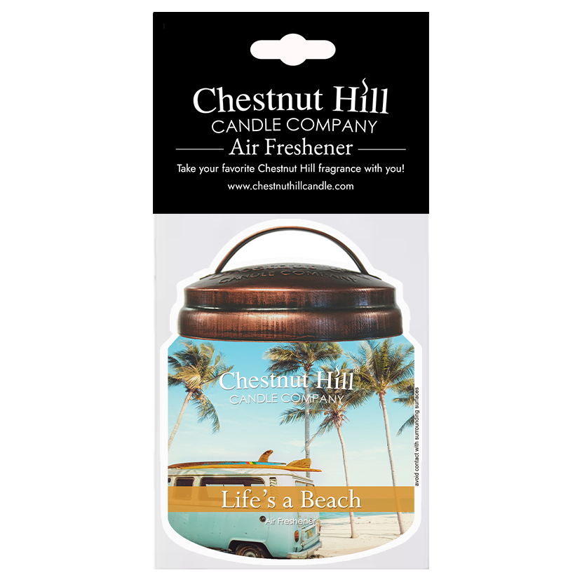 Life's a Beach Car Air Freshener – Long Lasting – Suntan Lotion Scented – Summer Fragrance