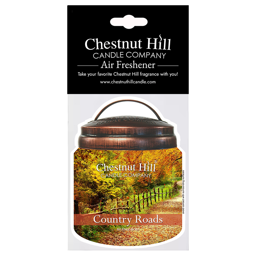 Country Roads Car Air Freshener – Long Lasting – Tart Apple and Spice Scented – Fall Fragrance