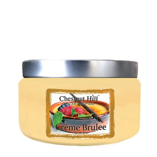 Crème Brûlée 10 oz silver lid