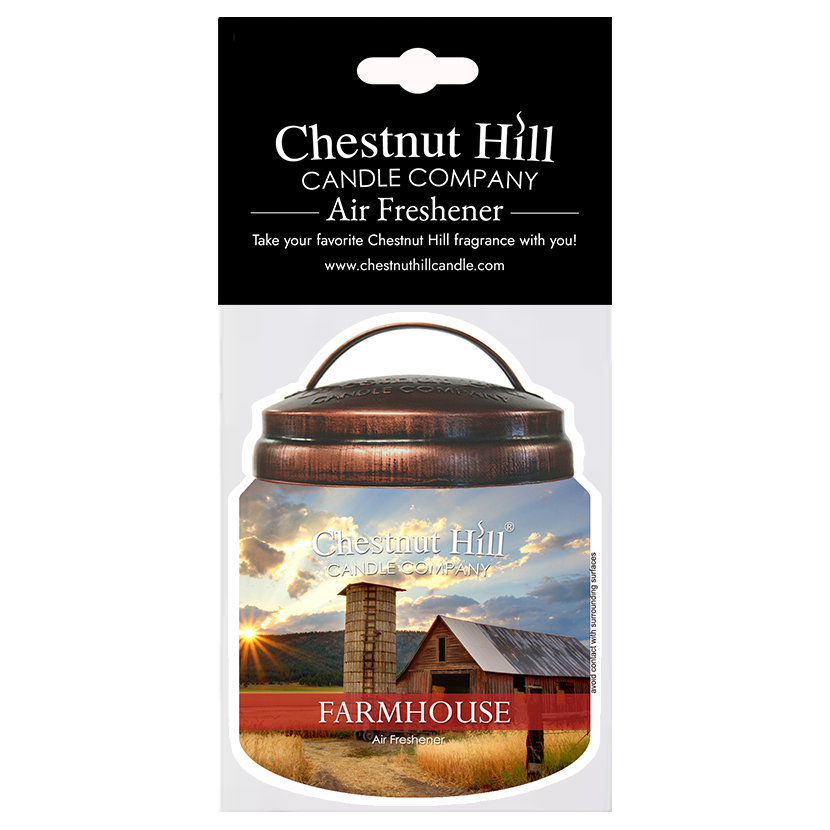 Farmhouse Car Air Freshener – Long Lasting – Apple Pie Scented – Fall Fragrance