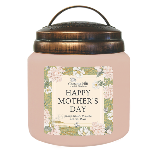 Happy Mother's Day – 2 Wick 18 oz Soy Candle - Peony, Blush, & Suede