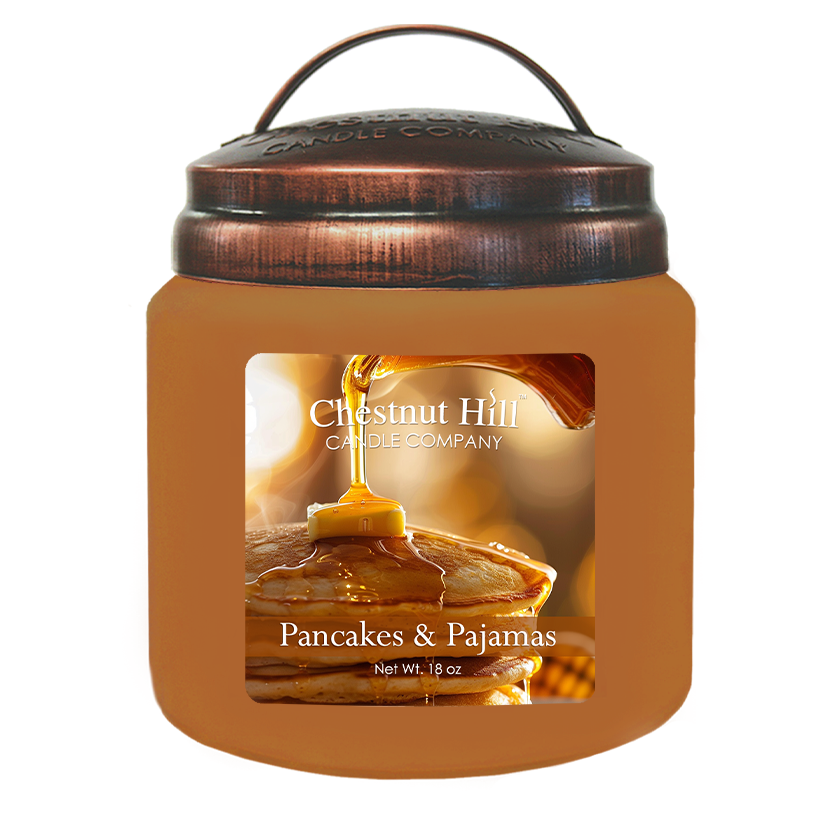 Pancakes & Pajamas – 2 Wick 18 oz Soy Candle - Buttery Maple Pancake Scented Candle