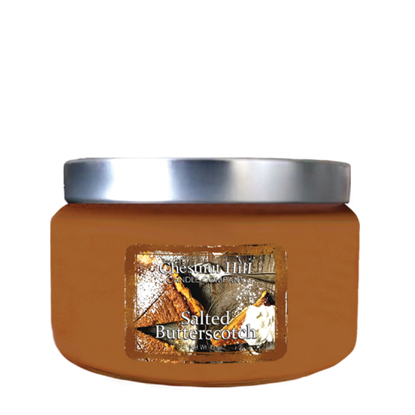 Salted Butterscotch 10 oz silver lid